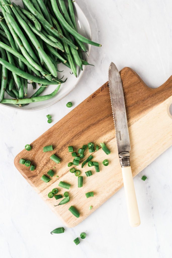 Image of cutting board for meal planning.
