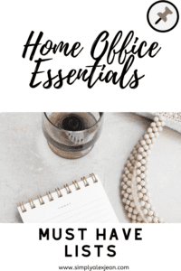 Pinterest Pin Essential work from home items