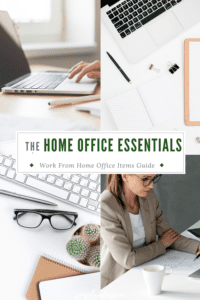 Pinterest Pin Essential work from home items
