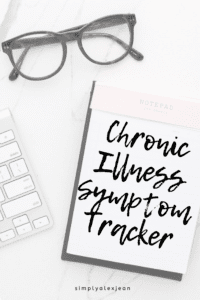 Pinterest Pin Chronic Illness Symptom Tracker