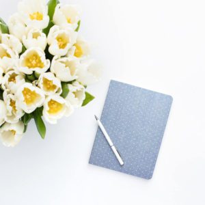 Image of journal for chronic illness symptom tracking. 