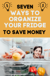 Pinterest Pin how should your fridge be organized