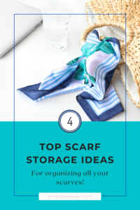 Best ways to store scarves Pinterest Pin