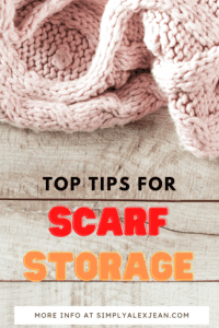 Best ways to store scarves Pinterest Pin