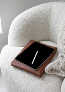 Image of iPad with stylus showing how you can grow your Pinterest followers