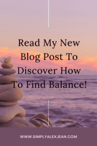 Pinterest Pin for Finding Balance