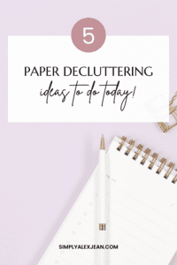 Pinterest Pin on Paper Clutter